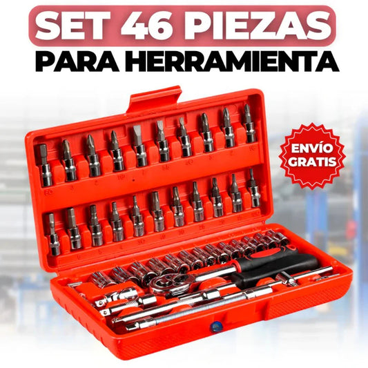 ¡Kit De Llaves 46 Herramientas + Envío Gratis!